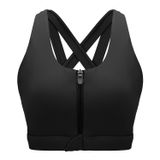 Sutiã Esportivo Betaven Com Zíper Frontal De Alto Impacto Para Mulheres