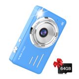 Câmera Digital Liiuu 4k 48mp Com Cartão De 64gb Para Crianças Azul