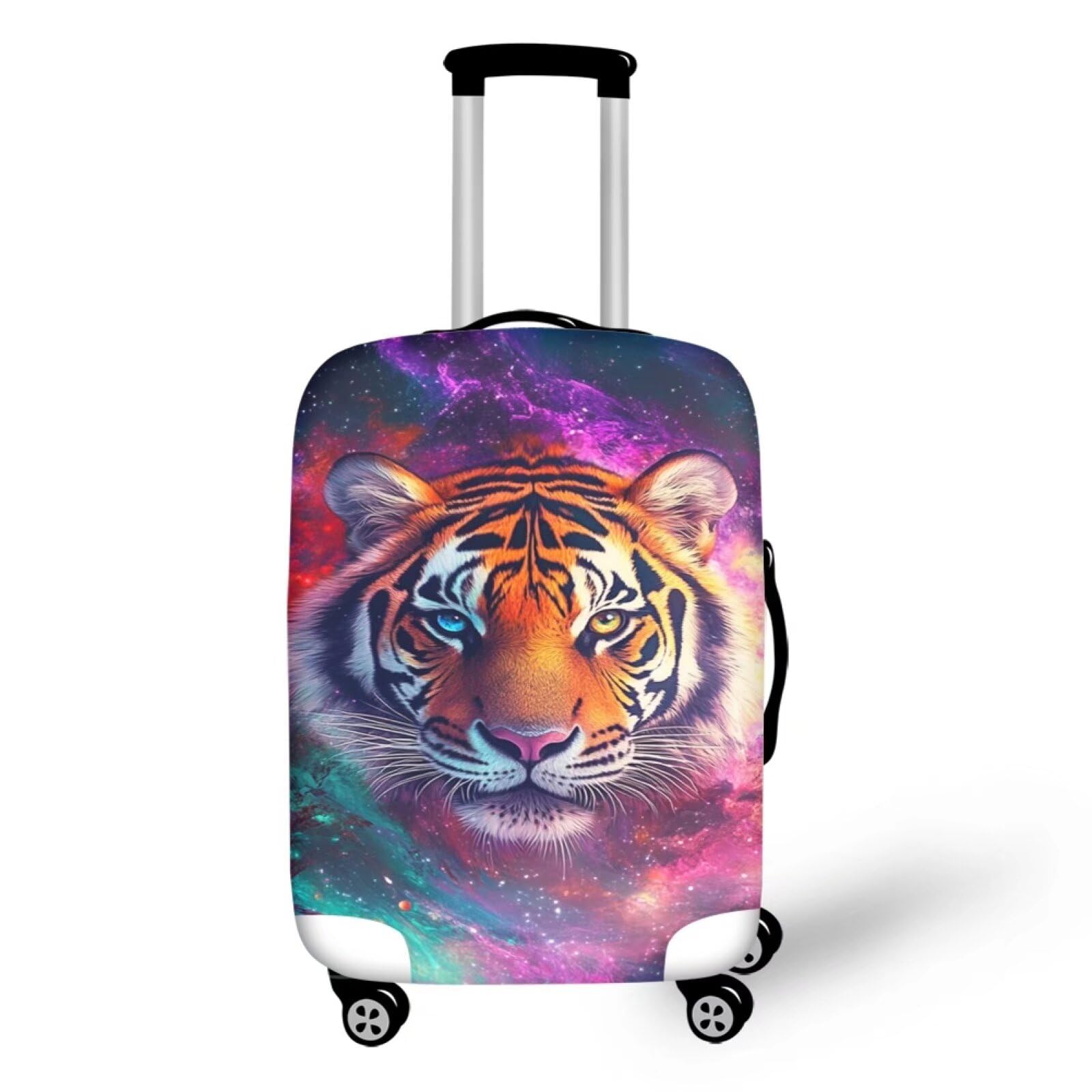 Capa De Bagagem Dremagia Galaxy Tiger Com Zíper De 18-32 Polegadas