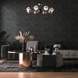 Papel De Parede Struktura Geométrico Cinza 45761