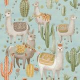 Papel De Parede Minime Infantil Azul 17115