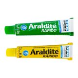 Cola Epóxi Araldite Rápido Tekbond 5 Minutos Cor Verde E Amarelo Único