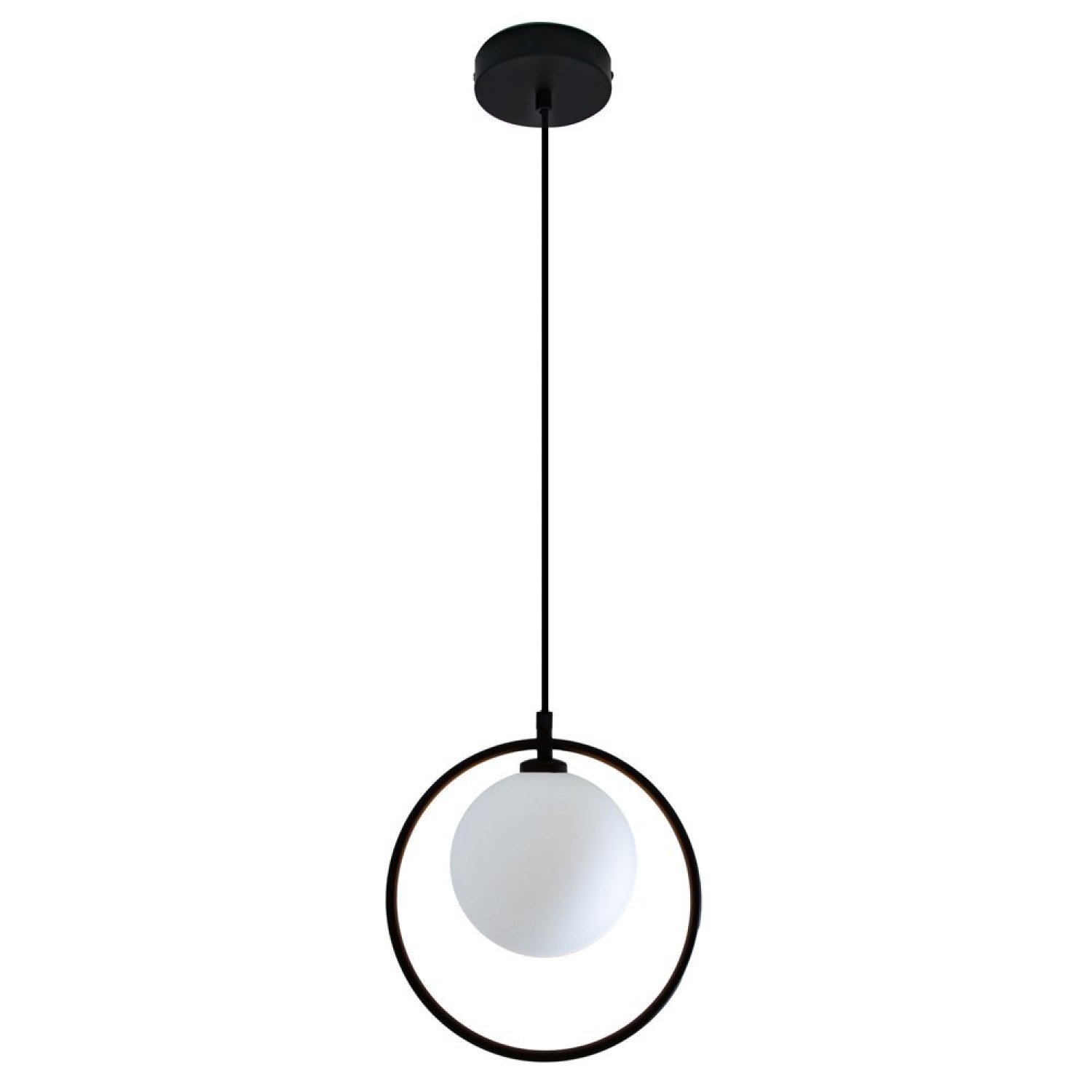 Pendente Sfera 26cm Bella Iluminação Preto