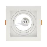 Spot Embutir Conecta Quadrado Recuado Br Ar70 Branco