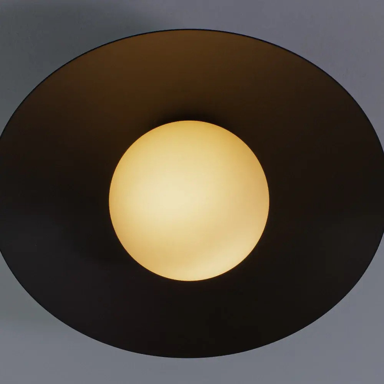 Plafon Cuia D25cm A12,5cm 1xg9 Halopin Max 28w Ip20 Preto