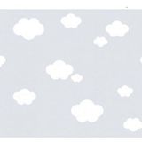 Papel De Parede Treboli Cinza Nuvens 5873 - Rolo 10m X 0,53m