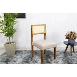 Cadeira Madeira Maciça Encosto Palinha Nápoli - Sala Nobre