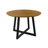 Mesa Para Área Gourmet Redonda Laminada - Coliseu-1,50m - Paonanda Decor