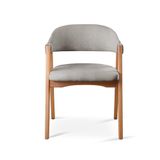Cadeira Para Mesa De Jantar Gaia Linho Cinza