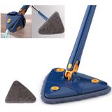 Mop Triangular 360 Giratório Azul Limpeza Rápida E Profunda