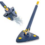 Mop Triangular Giratório 360º Azul Limpeza Completa