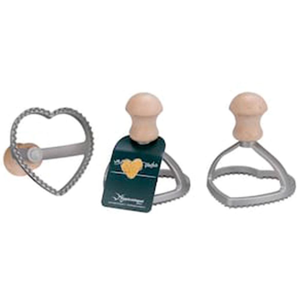 Cortador De Pressão Para Ravioli Eppicotispai Coração Em Alumínio 8,5 Cm