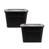 Kit 3 Caixas Organizadora Ecobox 80l Preta