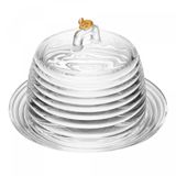 Queijeira Little Bee 19cm X 19cm X 13,5cm Cristal - Lyor