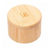 Saleiro Redondo De Bambu Com Tampa 9cm X 6cm - Lyor