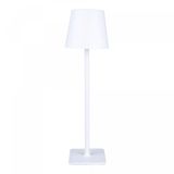 Luminária De Mesa Led 3 Tons Usb Elegance Branca Metal