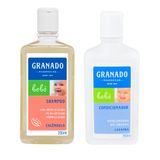 Kit Shampoo Granado Bebê Calêndula 250ml E Condicionador Granado Bebê Lavanda Com 250ml