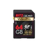 Cartão Sd Ritz Gear 64gb Sdxc Uhs-ii C10 U3 V90 De Alta Velocidade
