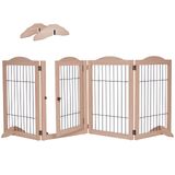 Pet Gate Arf Pets 4 Painéis Configuráveis Em 360°, Madeira Com 80 Cm De Largura