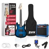 Guitarra Elétrica Lyxpro De 30 Polegadas Com Kit Inicial Para Crianças Azul