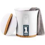 Aquecedor De Toalhas Live Fine Bucket Style Com Toalha Led De 40x70cm