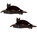 Prateleira De Madeira Montada Na Parede Cat Perch Arf Pets, Pacote Com 2