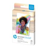 Papel Fotográfico Hp Sprocket 2,3x3,4" Premium Zink 20 Folhas