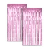 Cortina De Alumínio Backdrop Zink Pink 1m X 2m Para Decoração De Festas