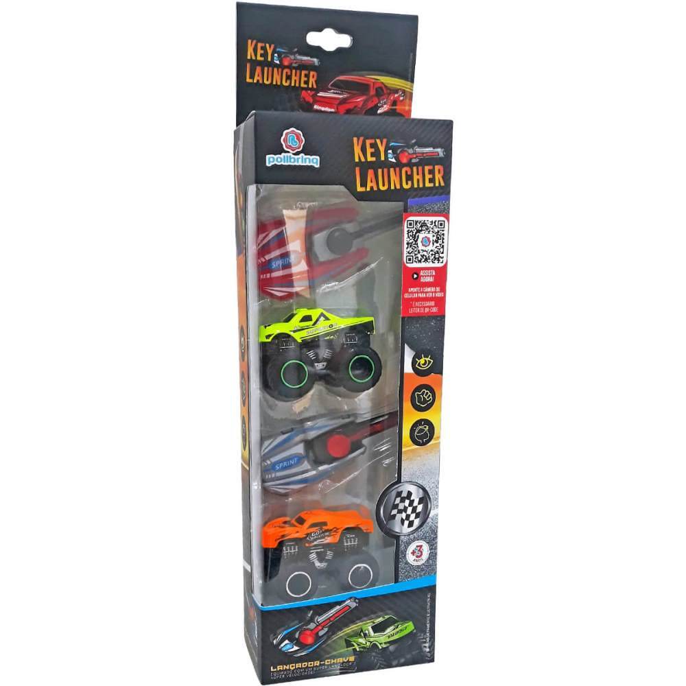 Key Launcher Com 2 Chaves E 2 Carrinhos Polibrinq