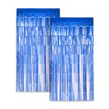Fundo De Cortina De Alumínio Zink Blue 1m X 2m Para Decoração De Festas