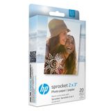 Papel Fotográfico Hp Sprocket 2x3 Premium Zink Sticky Back (20 Folhas)