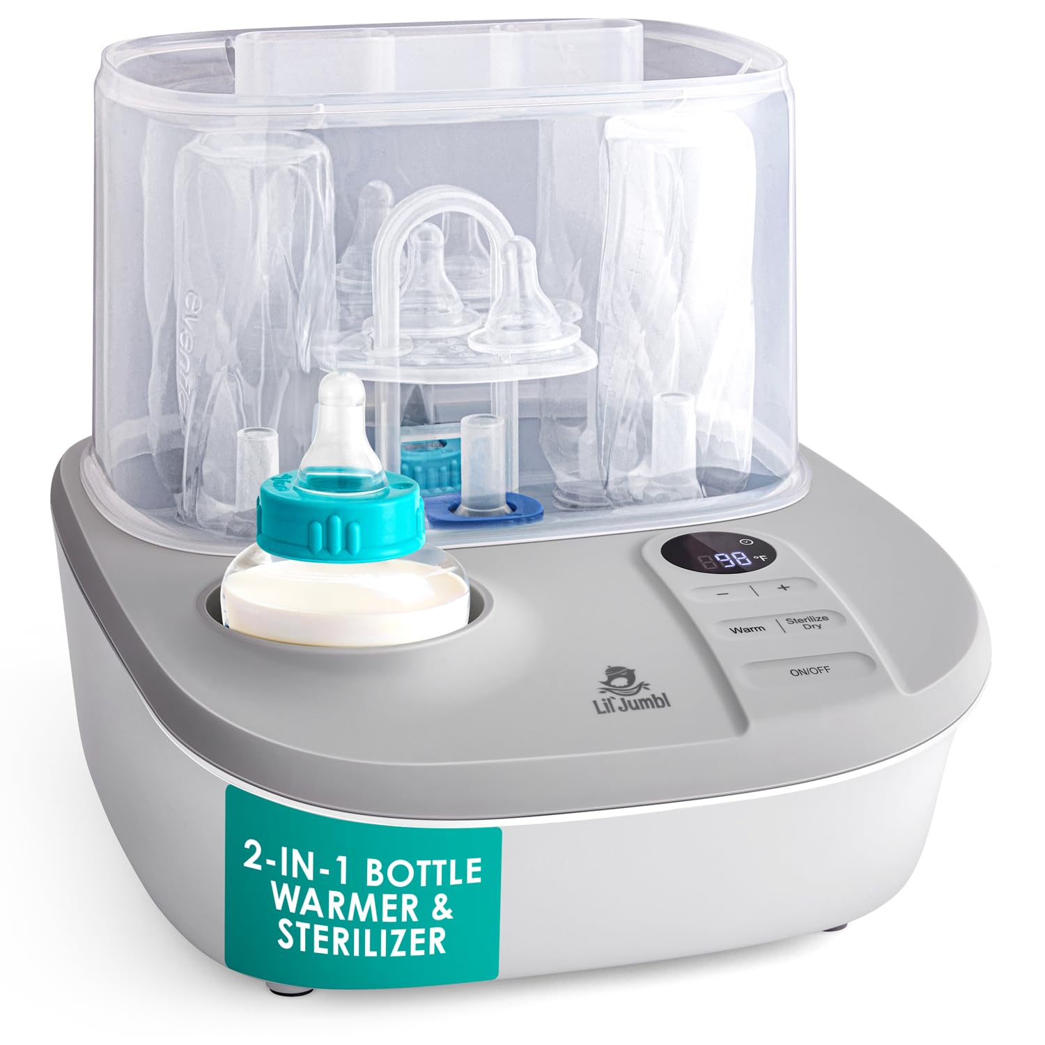 Aquecedor De Mamadeiras E Secador Esterilizador Lil' Jumbl 2 Em 1