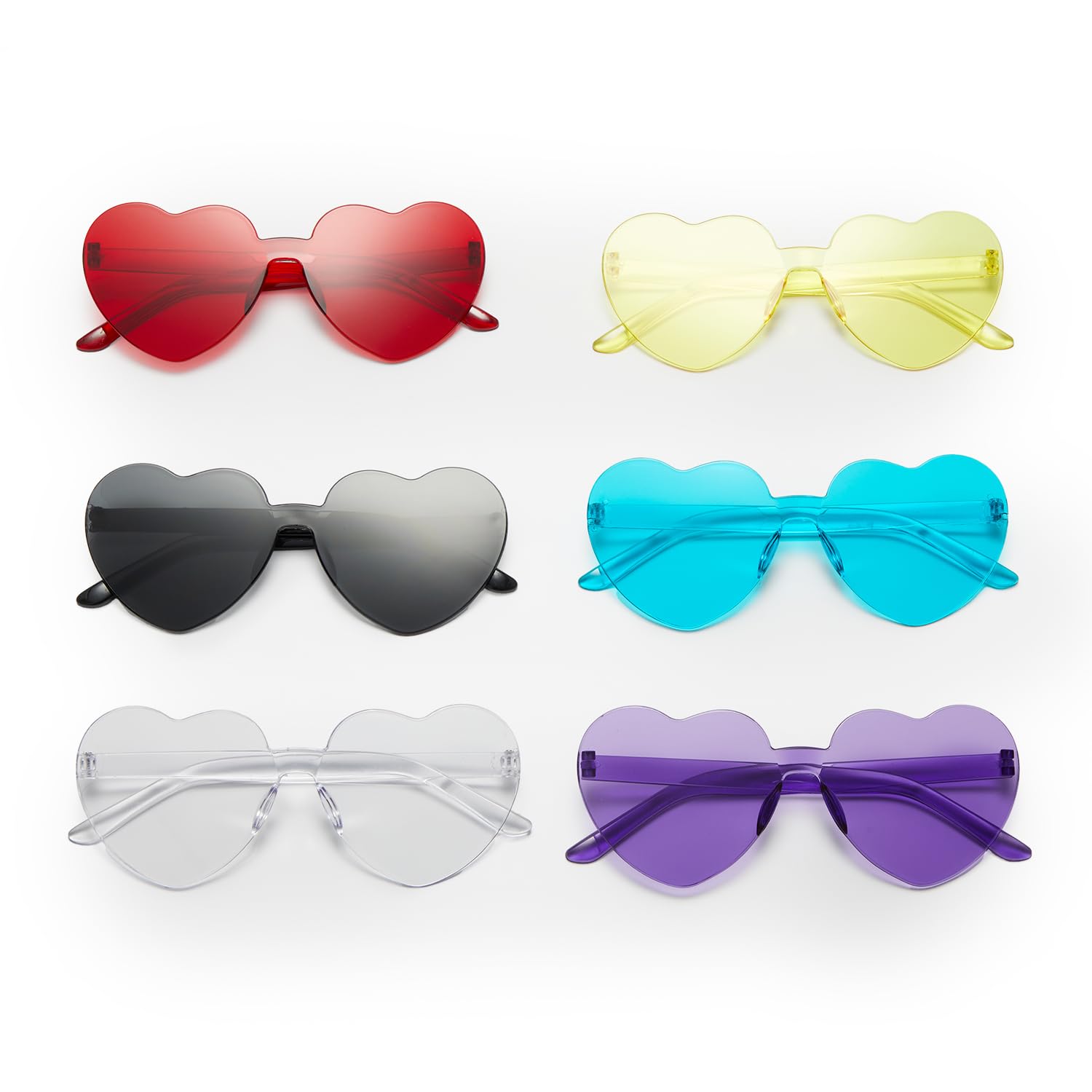 Óculos De Sol Zink Colorful Heart Imless Heart Shape X6
