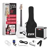 Kit De Guitarra Elétrica Lyxpro Full Size 39 Polegadas Com Amplificador De 20 W Branco