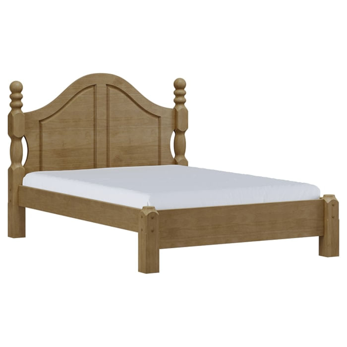 Cama Casal Classica Madeira Maciça 2259 Freijo Milani Store