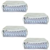 Kit Pack Organizador Multiuso 4 Unidades Tamanho M 15x45x35