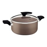 Caçarola Tramontina Milazzo Alumínio Antiaderente Starflon Max Amêndoa 28 Cm Tramontina