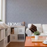 Papel De Parede Fusion Ondulado Cinza Brilho - Rolo 10m X 0,53m