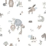 Papel De Parede Sambori Faune 130-1 - Rolo 10m X 0,53m