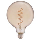 Lâmpada Led De Filamento Espiral Tramontina G125 4 W 2200 K Luz Amarela Âmbar Tramontina
