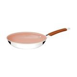 Frigideira Tramontina Romagna Aço Inox Alumínio Cerâmico Marfim 25 Cm 1,95 L Tramontina