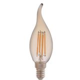 Lâmpada Led De Filamento Vela Chama Tramontina Cf35 Base E14 4 W 2200 K Luz Amarela Âmbar Tramontina