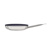 Frigideira Rasa Tramontina Professional Aço Inox Fundo Triplo Cerâmico Grafite 26 Cm 2,2 L Tramontina