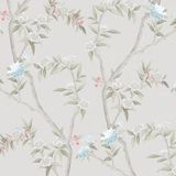 Papel De Parede Hana Floral Cinza 1900-2