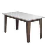 Mesa Miami 1,60m Cedro / Off White Dobuê