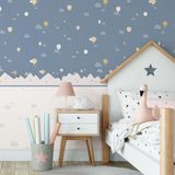 Papel De Parede Sambori Nubes 7006-1 - Rolo 10m X 0,53m