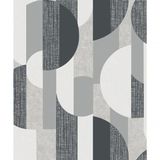 Papel De Parede Maison Geométrico Cinza A56302