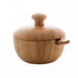 Açucareiro De Bambu Com Colher Verona 8cm X 7,5cm - Lyor