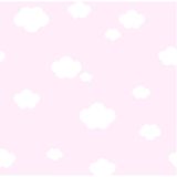 Papel De Parede Treboli Rosa Nuvens 5872 - Rolo 10m X 0,53m