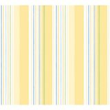 Papel De Parede Treboli Listrado Amarelo 5642 - Rolo 10m X 0,53m